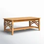 Cotesfield Rectangular Teak Outdoor Coffee Table , 25'' in. W 48'' in. D - Image 5