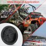 5.25 Inch Dual Marine Speakers - 2 Way Waterproof and Weather Resistant Outdoor Audio Stereo Sound System with 100 Watt Power, Polypropylene Cone and Cloth Surround - 1 Pair - PLMR51B (Black) - Image 6