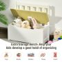 4 Pieces Kids Wooden Activity Table and Chairs Set with Storage Bench and Study Desk - Image 2