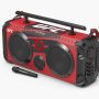 Bumpboxx Bluetooth Boombox Flare8 Blue | Retro Boombox with Bluetooth Speaker | Rechargeable Bluetooth Speaker - Image 1