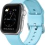Sport Band Compatible with Apple Watch Bands 49mm 46mm 45mm 44mm 42mm 41mm 40mm 38mm, Soft Silicone Replacement Strap with Classic Clasp for iWatch Series 11 10 9 8 7 6 5 4 3 2 1 SE Ultra Women Men - Image 1
