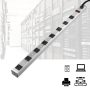3 ft. 8-Outlet Aluminum Power Strip with Power Cord - Image 6