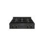 ZLINE - 30 in. Wide 4 Burner Designer DuoPro Gas Rangetop in Black Satin Steel with Black and Bronze Accents (PSRTBSZ-30-MBCB) - Black Satin Stainless Steel - Image 1