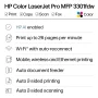 HP - LaserJet Pro MFP 3301fdw Wireless AI-Enabled Color All-in-One Laser Printer - White & Slate - Image 2