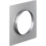 8" Round Front Plate for Select Thermador Downdraft Range Hoods - Silver - Image 2