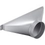 6" Round Side/Rear Transition for Select Thermador Downdrafts - Silver - Image 2