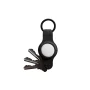 KeySmart - Air Compact Key Tracker and Holder For AirTag - Vegan Leather Black - Image 2