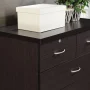 Hodedah 7 Drawer Dresser with Two Locks, Chocolate - Image 3