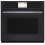 Café - 30" Built-In Single Electric Convection Wall Oven with True European Convection and In-Oven Camera , Customizable - Matte Black - Image 1