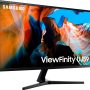 Samsung - 32” ViewFinity UJ590 UHD Monitor - Dark Gray/Blue - Image 4