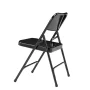 200 Series Black Premium All-Steel Double Hinge Folding Chair (4-Pack) - Image 4