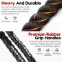 Weighted Jump Rope for Men and Women, 3lb 4lb 5lb Adult Heavy Skipping Rope, Jumprope for Fitness,Workout Equipment, Fitness Equipment for Home Gym Exercise,Improve Strength and Building Muscle - Image 3