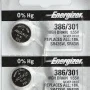 Energizer 386/301 - SR43 Silver Oxide Button Battery 1.55V - 2 Pack - Image 1