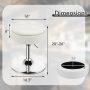 Adjustable 360° Swivel Storage Vanity Stool with Removable Tray - Image 3