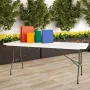 6 ft. Folding Utility Table with Plastic Tabletop - Image 1