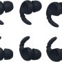 Sports Earbuds Tips Replacement Ear Fins Wingtips Noise Isolation Replacement Eartips Adapters for in Ear Earphones 4mm to 6mm Nozzle Attachment 3 Pairs Left and Right Balck - Image 3