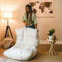 Big Joe Roma Bean Bag Chair, Moonstone Tessellation Lenox, Durable Woven Polyester, 3 feet - Image 6