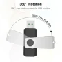 5 Pack 64GB USB Flash Drive Memory Stick Fold Storage USB 2.0 Thumb Drive Swivel Design - Image 5