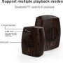 Retro Bluetooth Speaker,Mini Wireless Portable Outdoor Rechargeable Speakers,Walnut Vintage Small Bluetooth Radio,AUX Line,TF Card,HD Surround Sound & Rich Stereo Bass for Home - Image 4