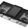 KitchenAid - 36 in. Wide 5 burners Gas Cooktop with Integrated Wok Grate - Stainless Steel - Image 3
