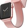 Raptic - Hybrid Mesh Watch Band for Apple Watch 38mm, 40mm, 41mm - Rose Gold - Image 1