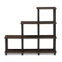 Furinno 16107WN/BR Turn-N-Tube Ladder Space Shelf, Walnut/Brown - Image 5