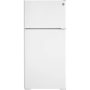 GE - 28 in. Wide 16.6 Cu. Ft. Top-Freezer Refrigerator with LED Interior Lighting - White - Image 1