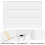 Homfa 6 Drawer Double Dresser, 47.2'' Wood Storage Side Cabinet Chest of Drawer for Bedroom Living Room, White - Image 6