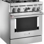 KitchenAid - 30 in. Wide 4 burners Commercial-Style 4.1 cu. ft. Slide-In Gas True Convection Range with Self-Cleaning - Stainless Steel - Image 2
