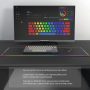 Ractous RTK61BP 60% Mechanical Gaming Keyboard with Dye-Sublimation Keycap Bluetooth 5.0/Wireless/Wired Keyboard Hot Swappable RGB Backlit 61Key Full Key Programmable-Black(Gateron Optical Red) - Image 1