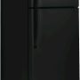 GE - 28 in. Wide 17.5 Cu. Ft. Top-Freezer Refrigerator with Edge-to-Edge Glass Shelves - Black - Image 3
