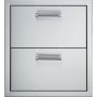 Viking - 19" Double Drawers - Stainless Steel - Image 1