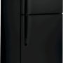 GE - 30 in. Wide 19.2 Cu. Ft. Top-Freezer Refrigerator with LED Interior Lighting - Black - Image 3