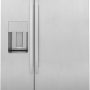 GE Profile - 42 in. Wide 24.5 Cu. Ft. Side-by-Side Built-In Smart Refrigerator with External Water & Ice Dispenser - Stainless Steel - Image 1