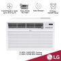 LG - 450 Sq. Ft. 10,000 BTU 230V Through-the-Wall Air Conditioner with 11,200 BTU Supplemental Heat Function - White - Image 3