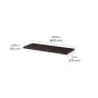 23-1/2 in. L x 8 in. D LITE Shelf in Espresso (24 in W x 8 in D) - Image 2