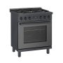 Bosch - 800 Series 30 in. Wide 3.7 Cu. Ft. Freestanding Gas Convection Range with Self-cleaning and 5 Dual Flame Ring Burners - Black Stainless Steel - Image 2