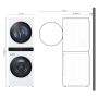 LG - 4.5 Cu. Ft. HE Smart Front Load Washer and 7.4 Cu. Ft. Electric Dryer WashTower with Steam and Built-In Intelligence - White - Image 3