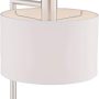 360 Lighting Colby Modern Desk Table Lamp with Hotel Style USB and AC Power Outlet in Base 21" High Brushed Nickel White Linen Drum Shade for Living Room Bedroom House Bedside Reading Home - Image 6