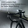 ROCKBROS 3000LM Bike Light 10000mAh Power Bank Type-C Charging Front Lamp Bicycle Headlight MTB Road Cycling Flash Highlight - Image 3