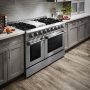 Thor Kitchen - 6.7 Cu.Ft. Freestanding Double Oven Liquid Propane Gas Range - Stainless Steel - Image 2
