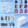 2Pack 20W Type C Charger Block with 6ft USB C to L Cable, PD Fast Charger Compatible with iPhone, iPad, iPod - Image 5