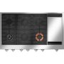 Café - 48 in. Wide Commercial-Style 6 Burner Built-In Gas Rangetop, Customizable - Stainless Steel - Image 1