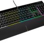 CORSAIR - K55 RGB Pro Full-size Wired Dome Membrane Gaming Keyboard with Elgato Stream Deck Software Integration - Black - Image 1