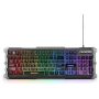 ENHANCE - Infiltrate Full-size Wired Membrane Hybrid Mechanical Gaming with Soundwave LED Keyboard - Black - Image 1