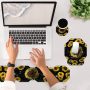 Ergonomic Mouse Pad Wrist Support & Keyboard Wrist Rest Set (with Coaster), Memory Foam Gel Keyboard Moue Pads Combo for Easy Typing Pain Relief Computer Laptop Office- Be Still and Know I am God - Image 3