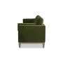 Knox 84 in. Pillow Square Arm Modern Farmhouse Performance Velvet Living Room Sofa Couch in Olive Green - Image 2