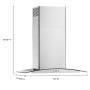 Whirlpool - 30 inches - Convertible - Wall Range Hood - Stainless Steel - Image 2
