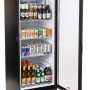 Premium Levella - 25 in. Wide 12.5 cu. ft. 1-Door Commercial Merchandiser Refrigerator Glass-Door Beverage Display Cooler - Black - Image 2