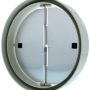 Zephyr - Duct 6 in. Low-Profile Round Damper with Collar for Range Hood - White - Image 1